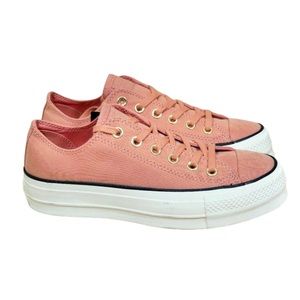 Pink Platform Converse